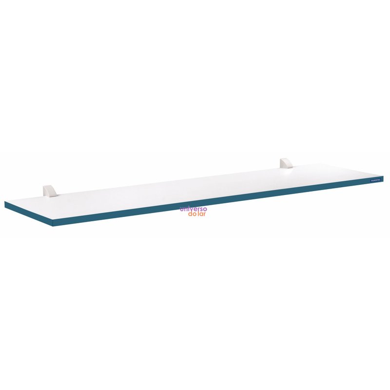 Prateleira Color Branca 60cm x 25cm - Azul