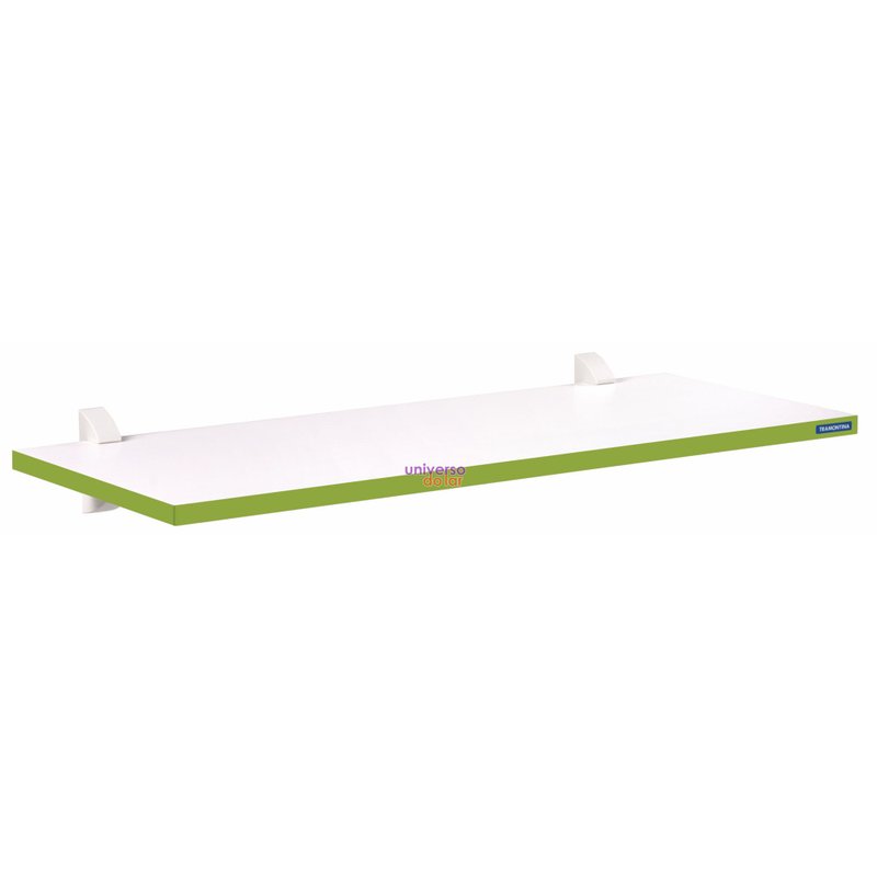 Prateleira Color Branca 60cm x 25cm - Verde