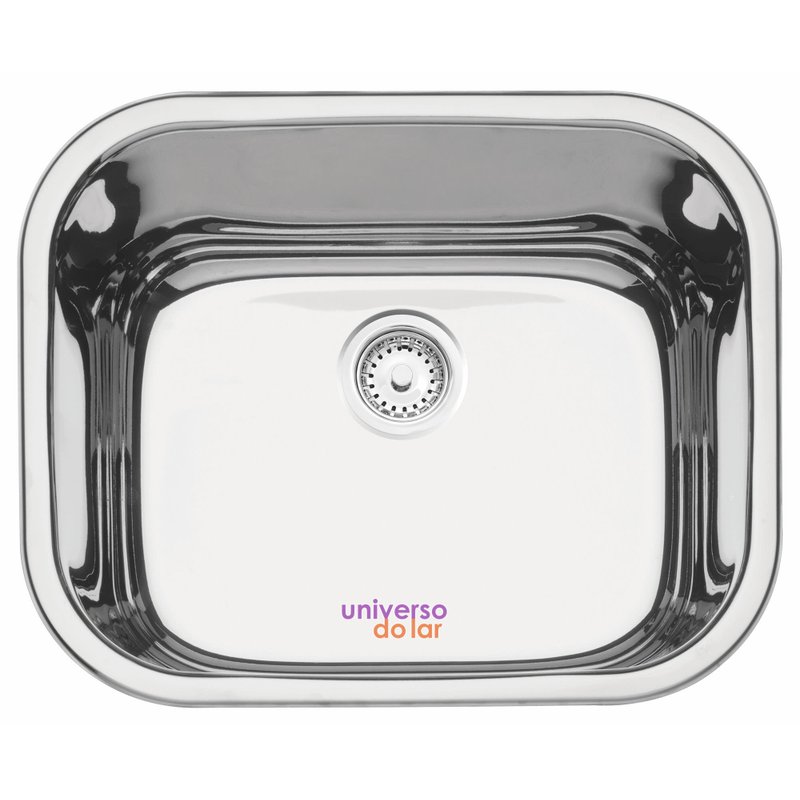 Cuba de embutir/sobrepor Aria Maxi 50 BS Polido 50x40 cm - Aço Inox