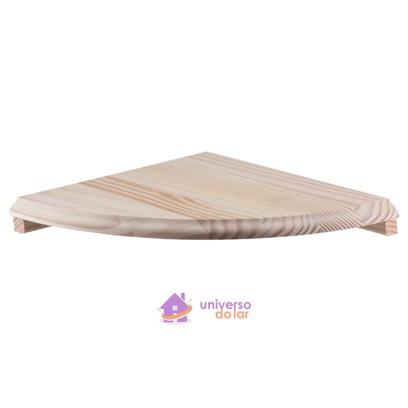 Prateleira Canto Natural 40cm x 40cm