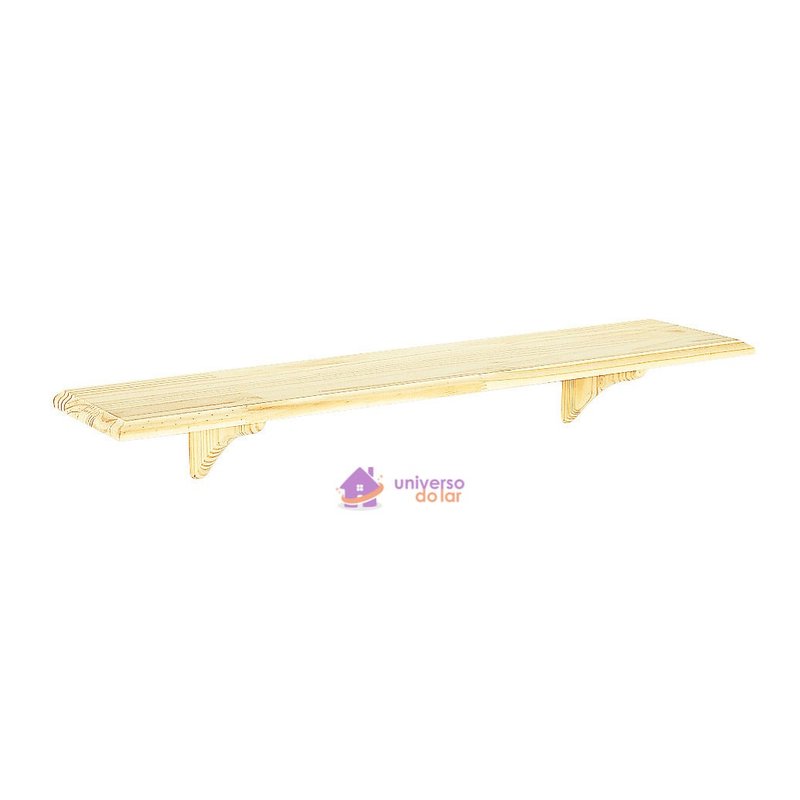 Prateleira Reta Natural 90cm x 20cm