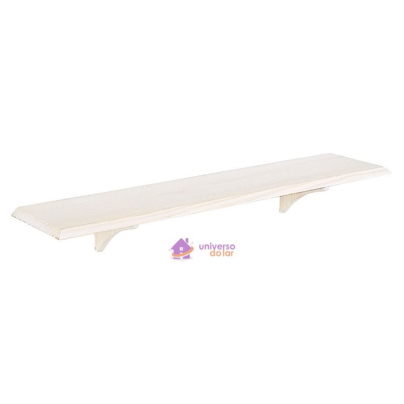 Prateleira Reta Branca 120cm x 20cm