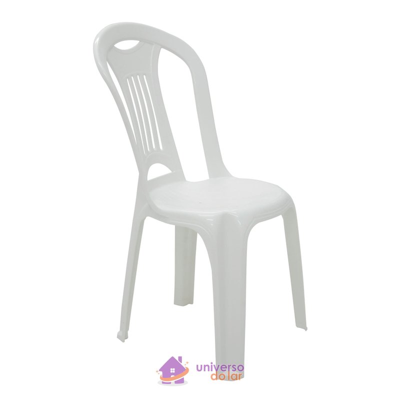 Cadeira Caravelas Basic Economy sem Braços em Polipropileno Branco