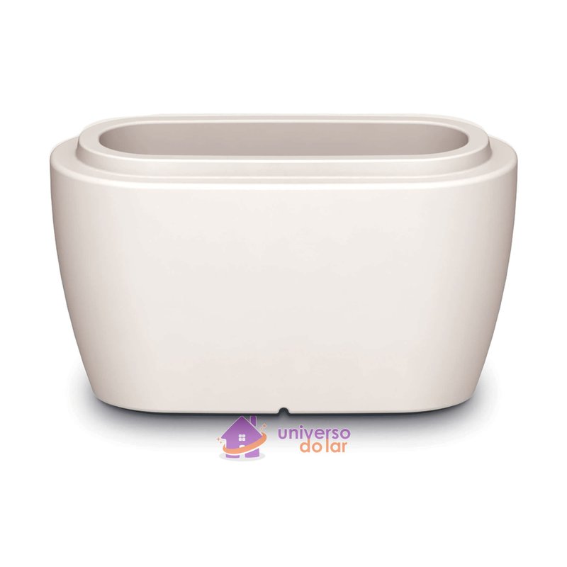 Vaso Tina 45 cm Branco em Polietileno