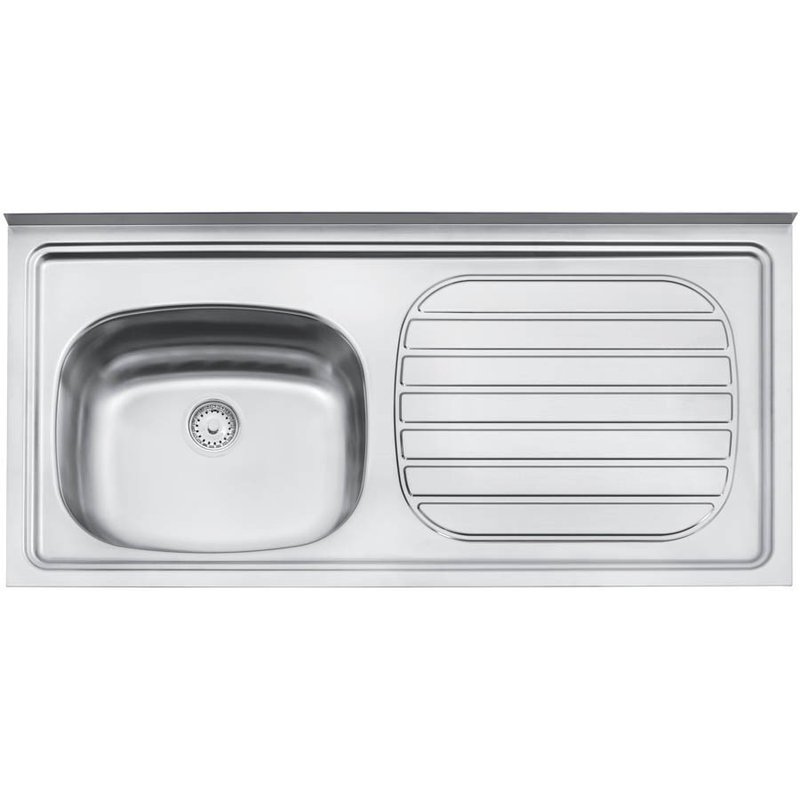 Pia de Apoio Filo 40 FX EX em Aço Inox 120x50 cm