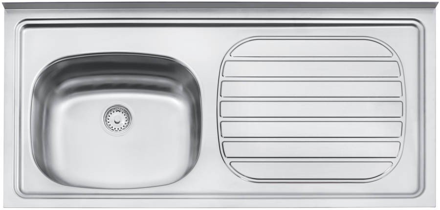 Pia de Apoio Filo 40 FX EX em Aço Inox 120x50 cm