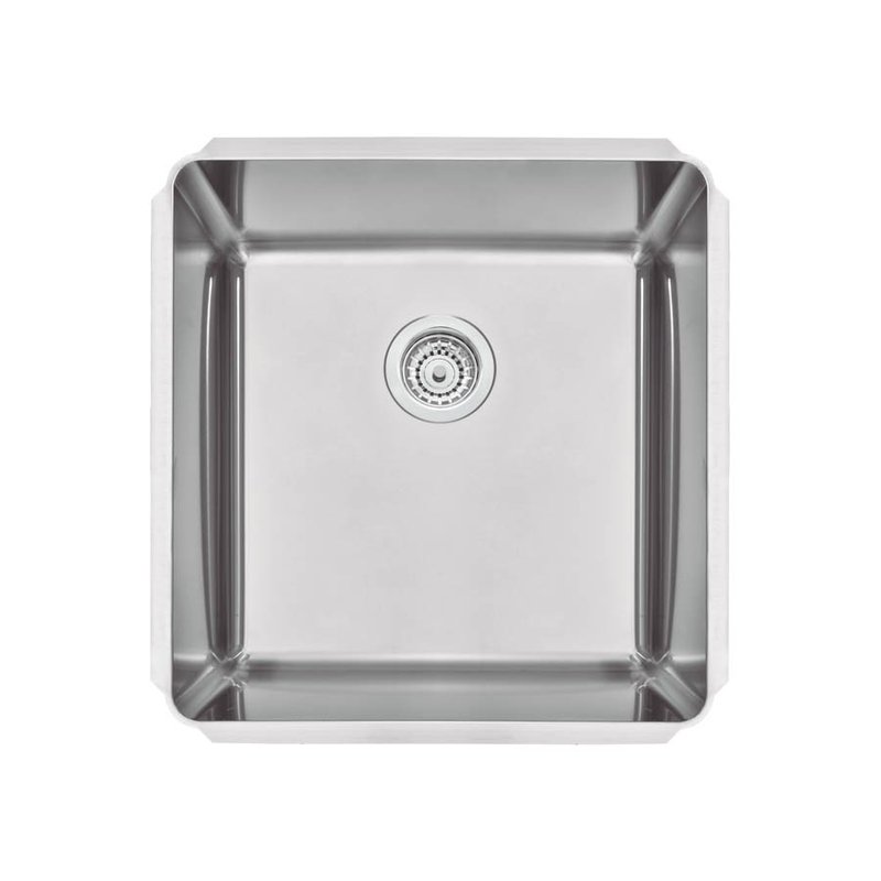 Cuba Profissional de embutir Dritta Pro em Aço Inox com Acabamento Scotch Brite 50x50 cm