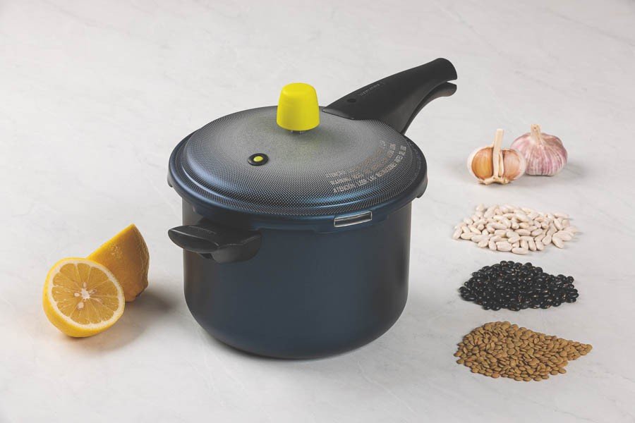Panela de Pressão Vancouver Spot Alumínio Revestimento Antiaderente Starflon Azul 20 cm 4,5 L