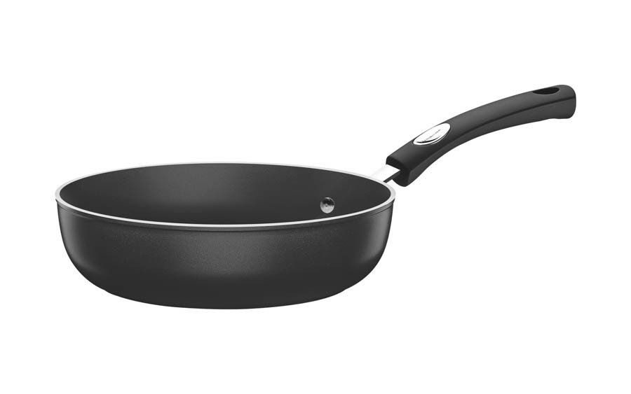 Frigideira Funda Mônaco Induction 24cm 2,7L Alumínio Antiaderente Starflon Preto