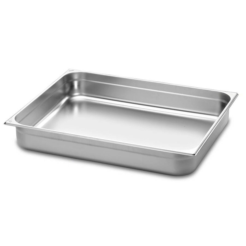 Cuba Gastronômica 2/1 em Aço Inox sem Alças Profundidade 20 mm - Aço 304