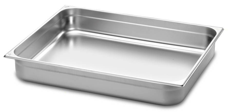 Cuba Gastronômica 2/1 em Aço Inox sem Alças Profundidade 180 mm - Aço 304 -