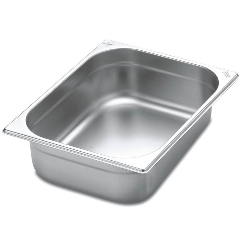 Cuba Gastronômica 1/2 em Aço Inox sem Alças Profundidade 180 mm - Aço 304