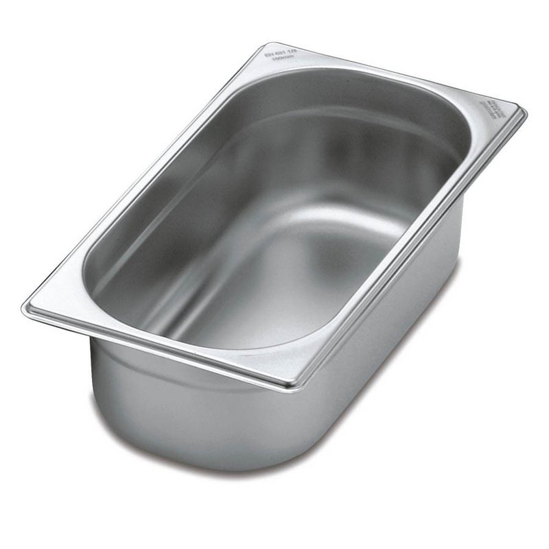 Cuba Gastronômica 1/3 em Aço Inox sem Alças Profundidade 150 mm - Aço 304