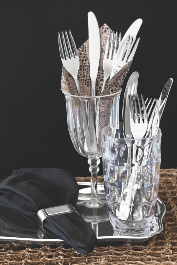 Bandeja Tramontina Classic Retangular Aço Inox Alças 42 x 29cm