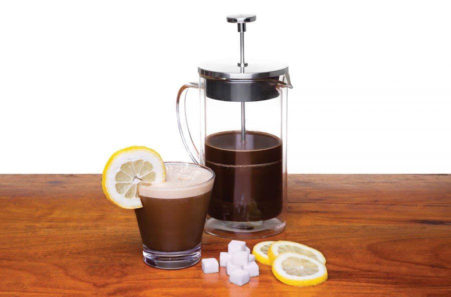 Cafeteira Francesa para Café em Vidro Duplo e Aço Inox 8 cm 420 ml