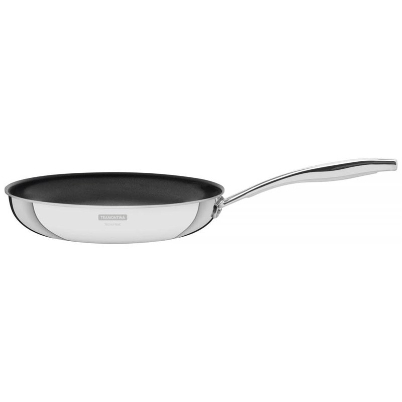 Frigideira Grano Aço Inox Corpo Triplo Revestimento Interno Antiaderente 30 cm 3,4 L