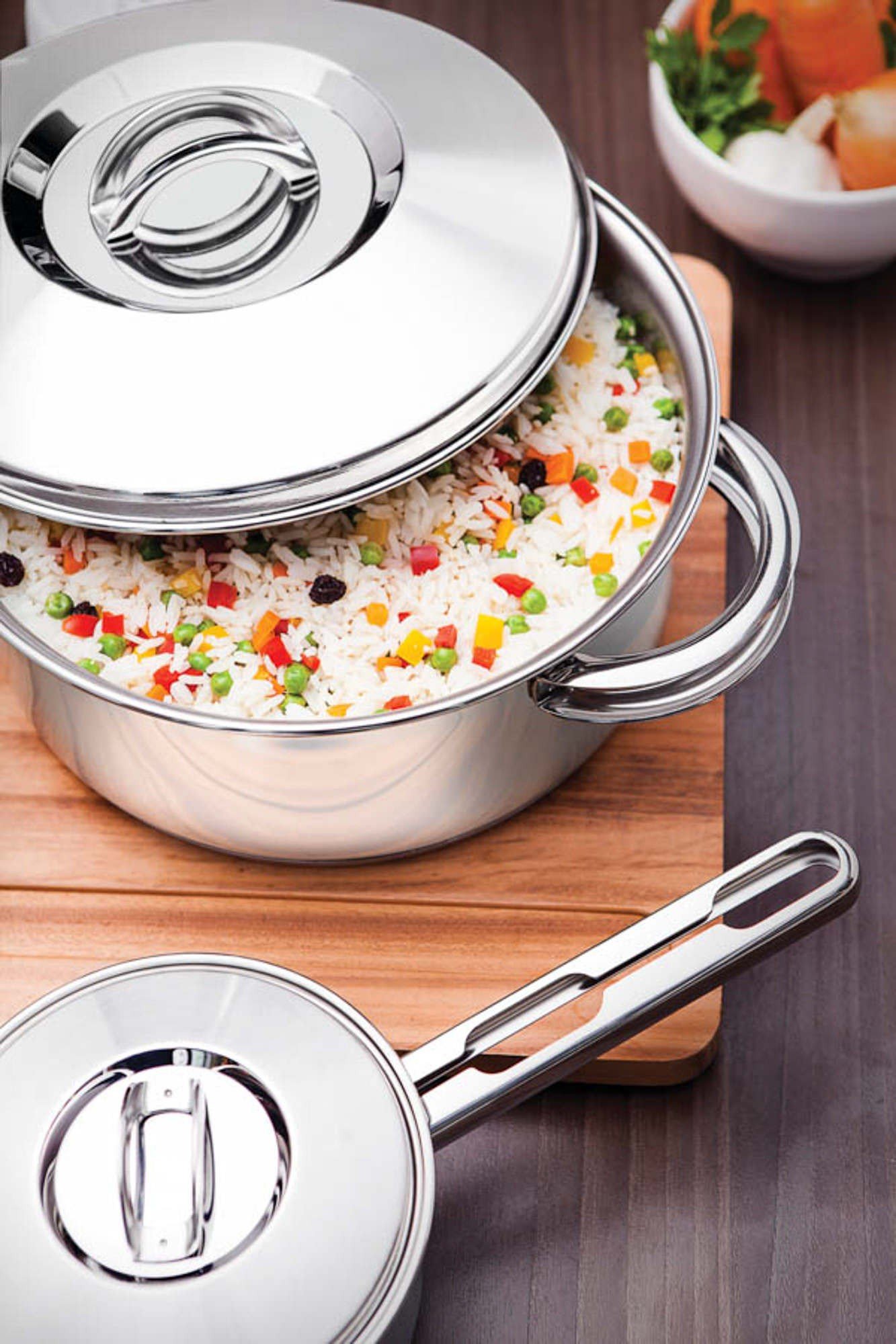 Lixeira com pedal em Aço Inox 3 Litros Tramontina - Metalferco