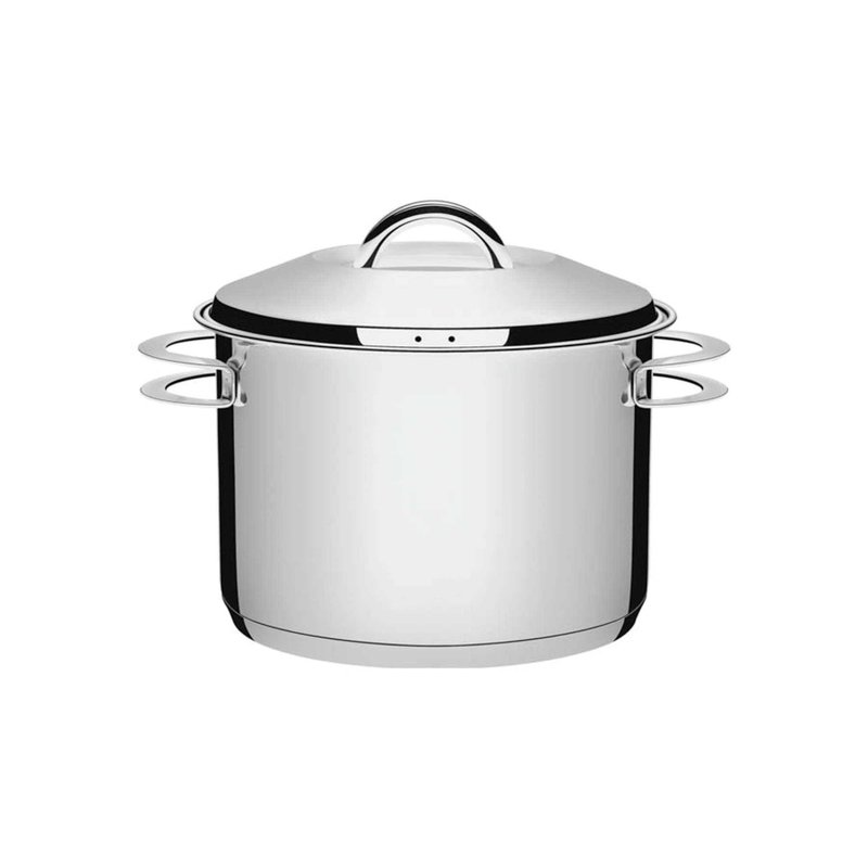 Caldeirão Solar em Aço Inox Fundo Triplo com Tampa e Alças 24 cm 7,8 L