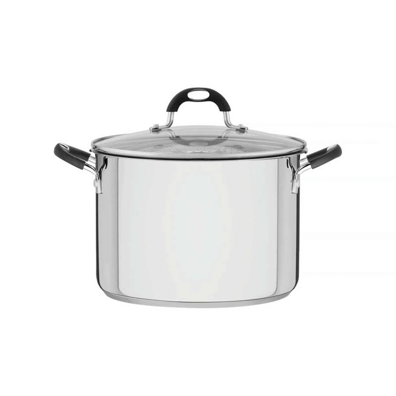 Espagueteira Solar Silicone em Aço inox com Fundo Triplo com Tampa e Alças 24 cm 6,1 L
