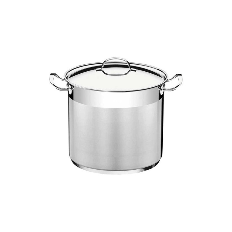 Caldeirão Professional em Aço Inox Fundo Triplo com Tampa e Alças 20 cm 5,7 L