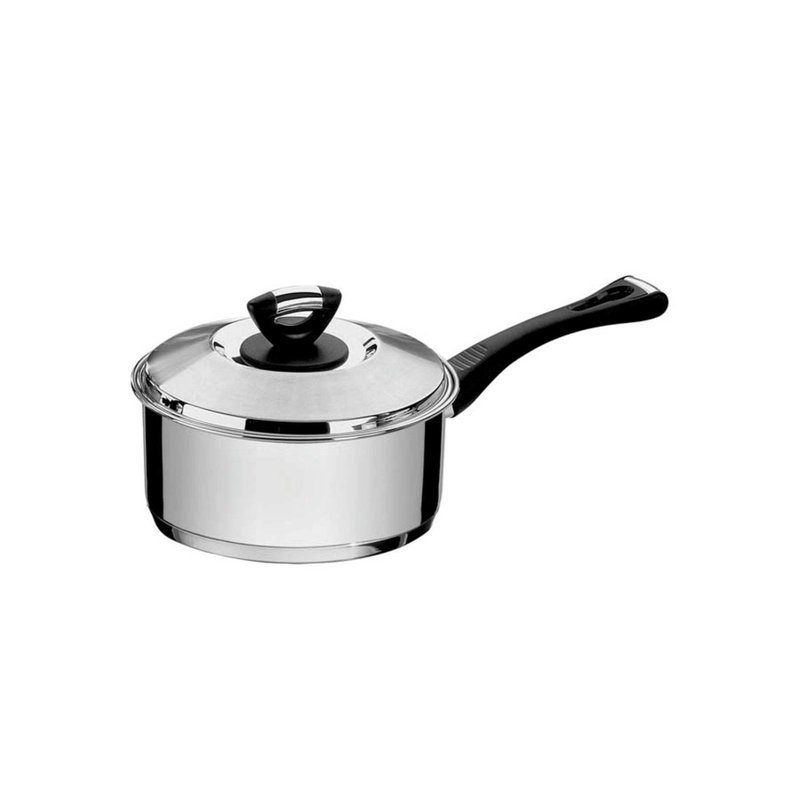 Panela Solar Baquelite em Aço Inox Fundo Triplo com Tampa Cabo de Baquelite 20 cm 2,9 L
