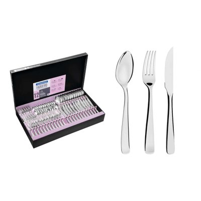 Faqueiro Pacific em Aço Inox com Facas para Churrasco Acabamento Alto Brilho com Detalhes