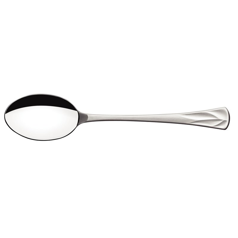 Colher de Mesa Escultura em Aço Inox Acabamento Brilho e Fosco