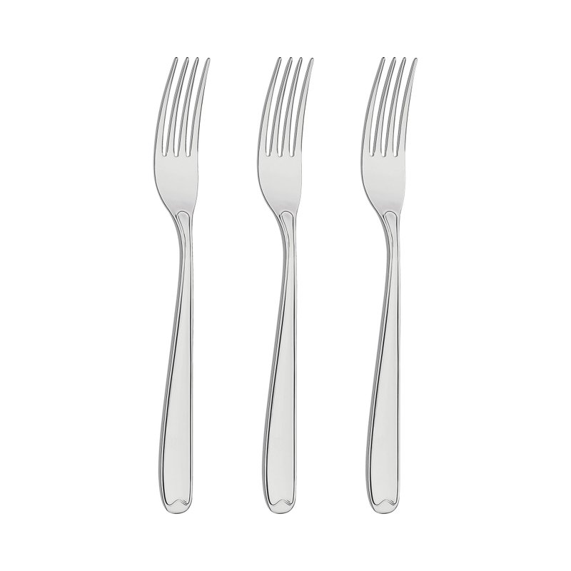 Conjunto de Garfos de Mesa Copacabana em Aço Inox 3 Peças