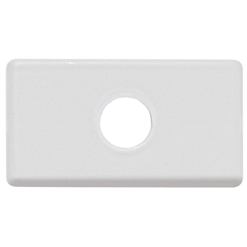 Módulo Tampo com 1 Furo 9,5 mm IzyFlat Branco