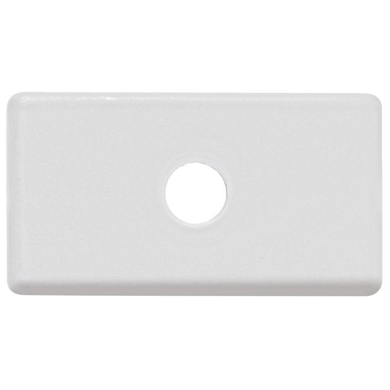 Módulo Tampo 1 Furo 5,5 mm IzyFlat Branco