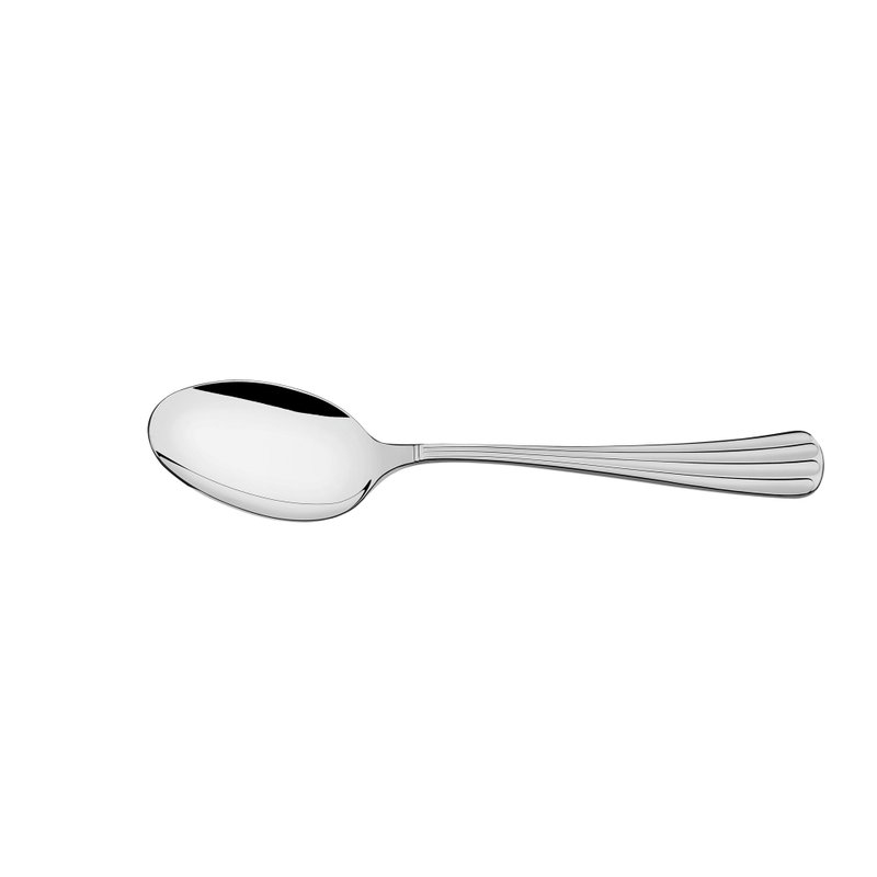 Colher de Mesa Viena em Aço Inox Acabamento Alto Brilho com Detalhes em Alto Relevo no Ca