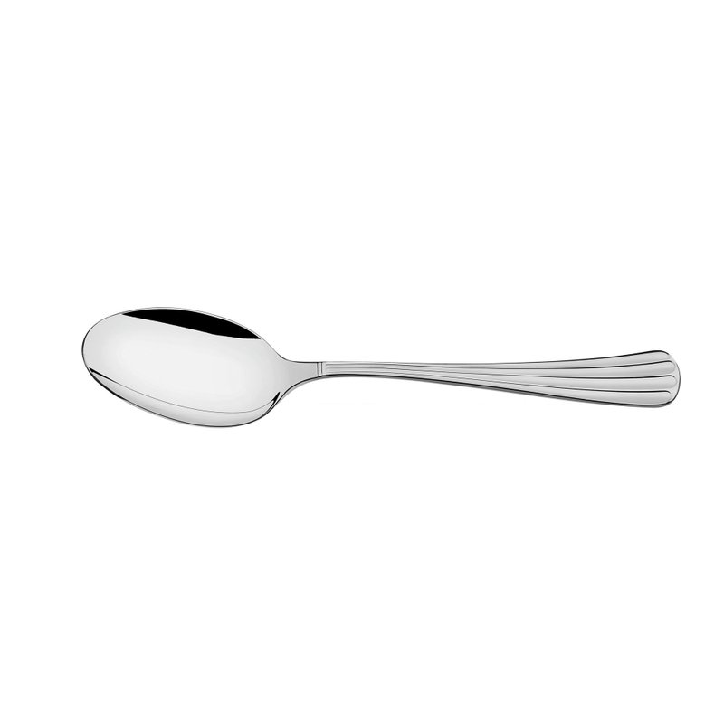 Colher para Arroz Viena em Aço Inox Alto Brilho com Detalhes em Alto Relevo no Cabo