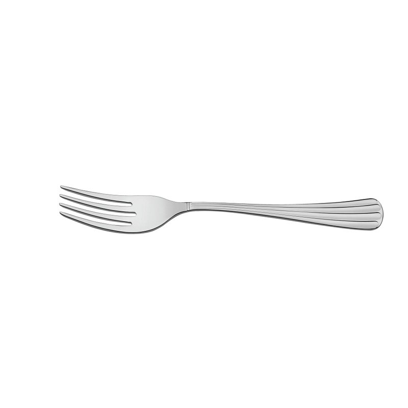 Garfo para Peixe Viena em Aço Inox Acabamento Alto Brilho com Detalhes em Alto Relevo no