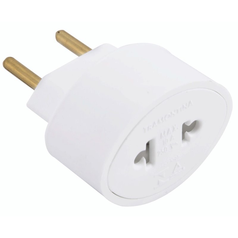 Adaptador 2P 10 A 250 V Branco