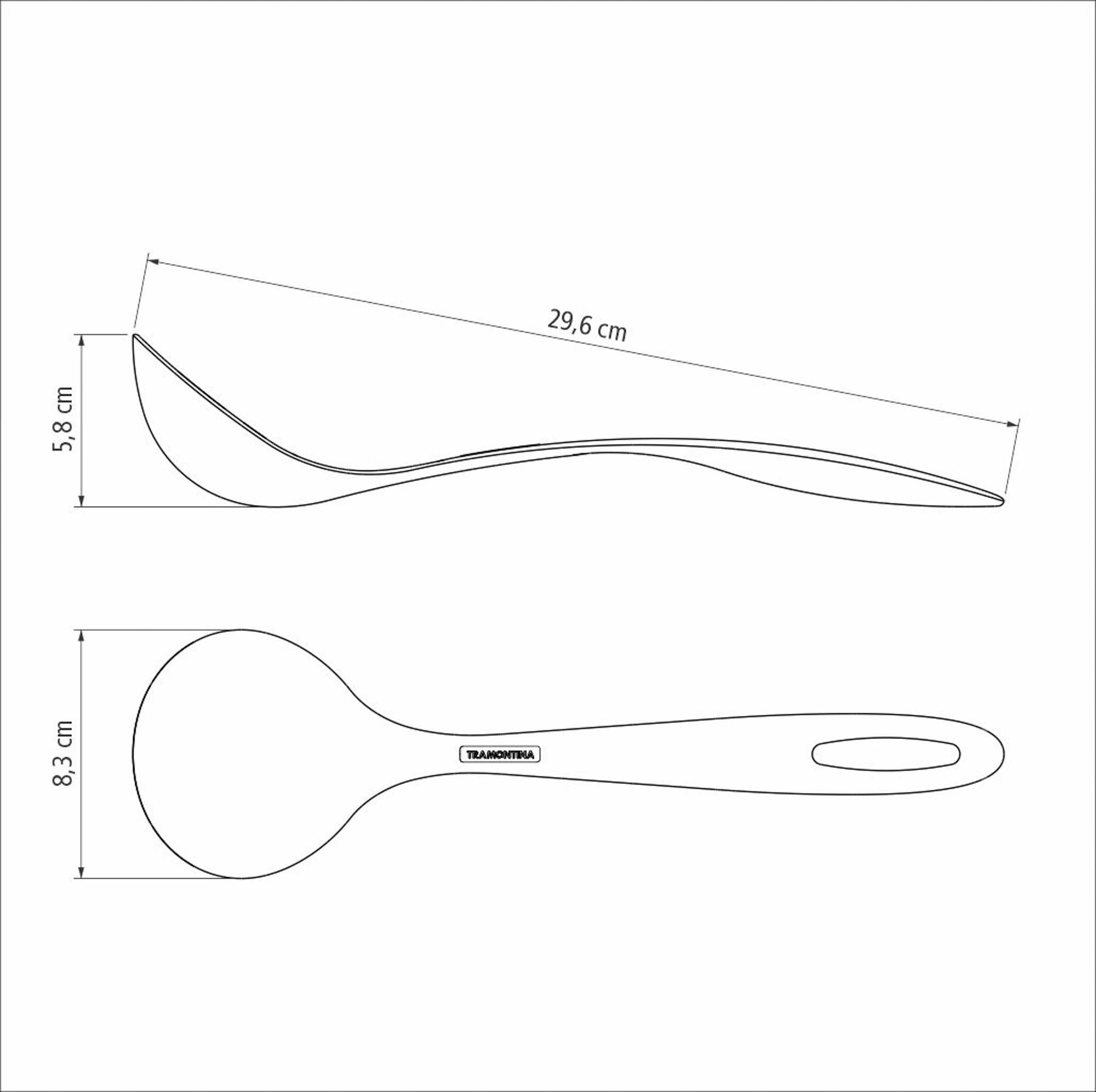 Concha Tramontina Ability em Nylon Preto - Tramontina - 25157100 Concha Tramontina Ability em Nylon Preto - Tramontina - 25157100