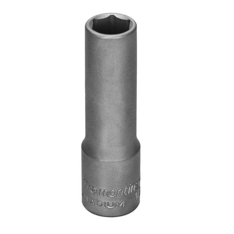 Soquete Sextavado Longo em Aço Cromo Vanádio 9/16" - Encaixe 1/2" PRO