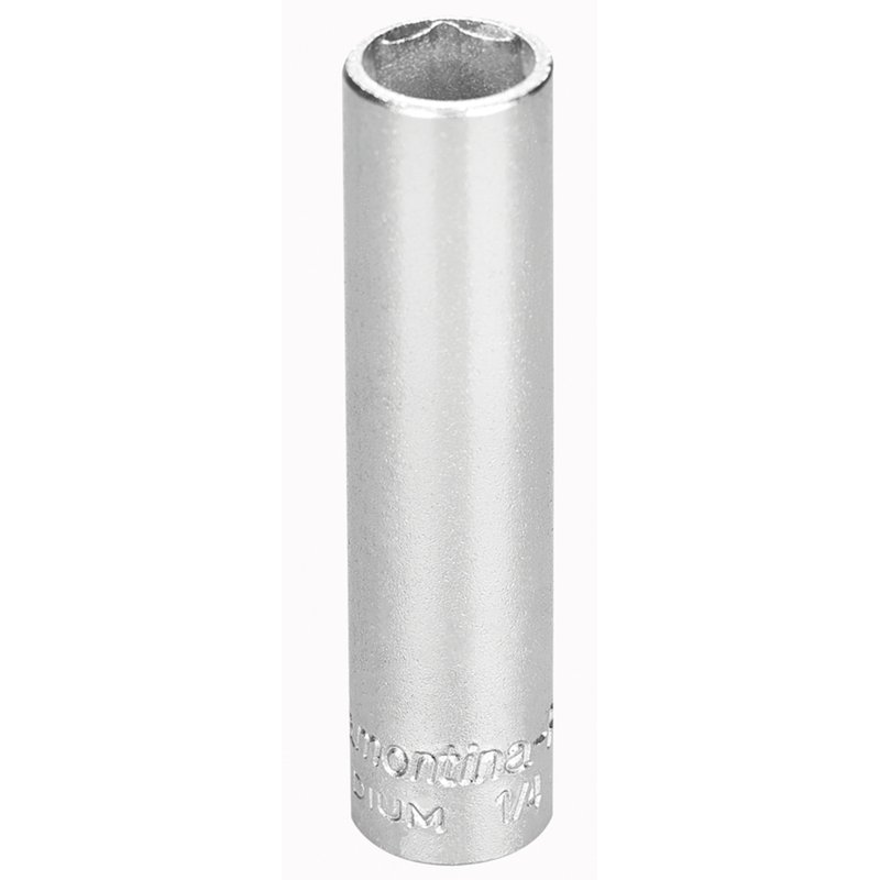 Soquete Sextavado Longo em Aço Cromo Vanádio 8 mm - Encaixe 1/4" PRO