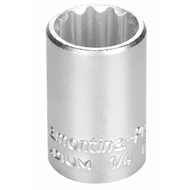 Soquete Estriado em Aço Cromo Vanádio 9 mm - Encaixe 1/4" PRO
