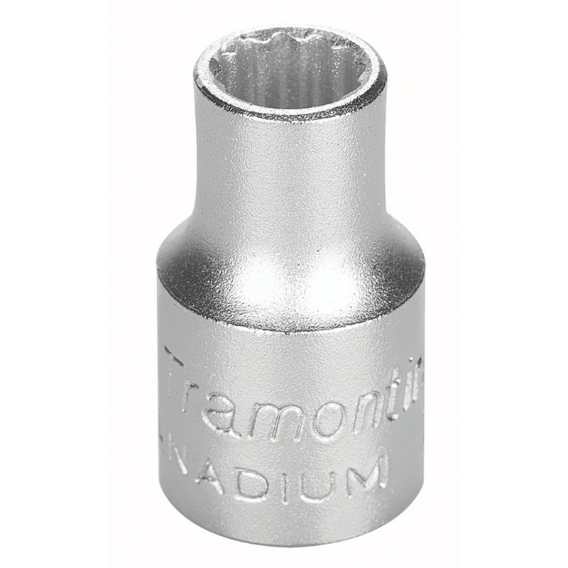 Soquete Estriado em Aço Cromo Vanádio 11 mm - Encaixe 3/8" PRO