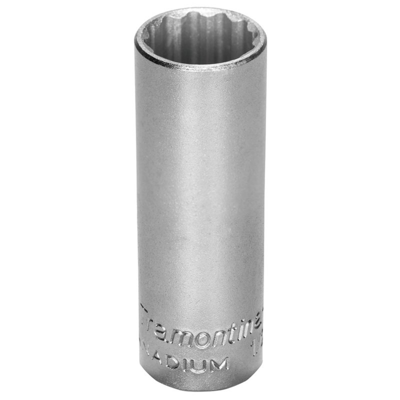 Soquete Estriado Longo em Aço Cromo Vanádio 13/16" - Encaixe 1/2" PRO