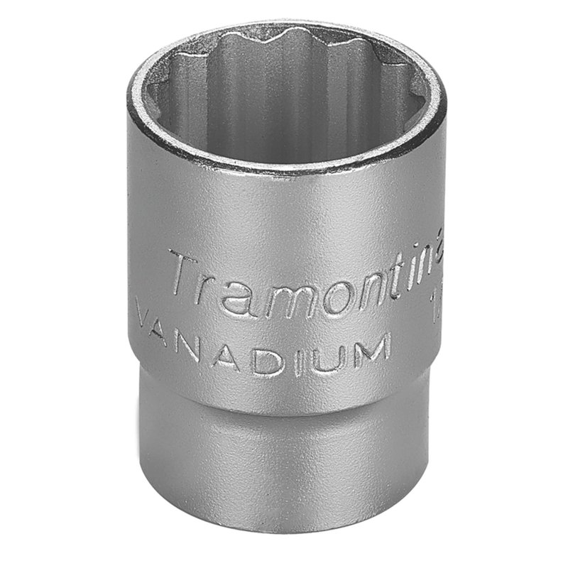 Soquete Estriado em Aço Cromo Vanádio 24 mm - Encaixe 1/2" PRO