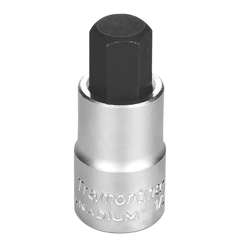 Soquete em Aço Cromo Vanádio Ponta Hexagonal 12 mm - Encaixe 1/2" PRO