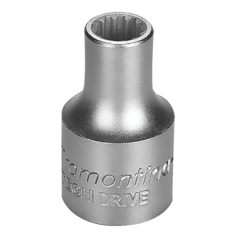 Soquete Techdrive em Aço Cromo Vanádio 11 mm - Encaixe 1/2" PRO