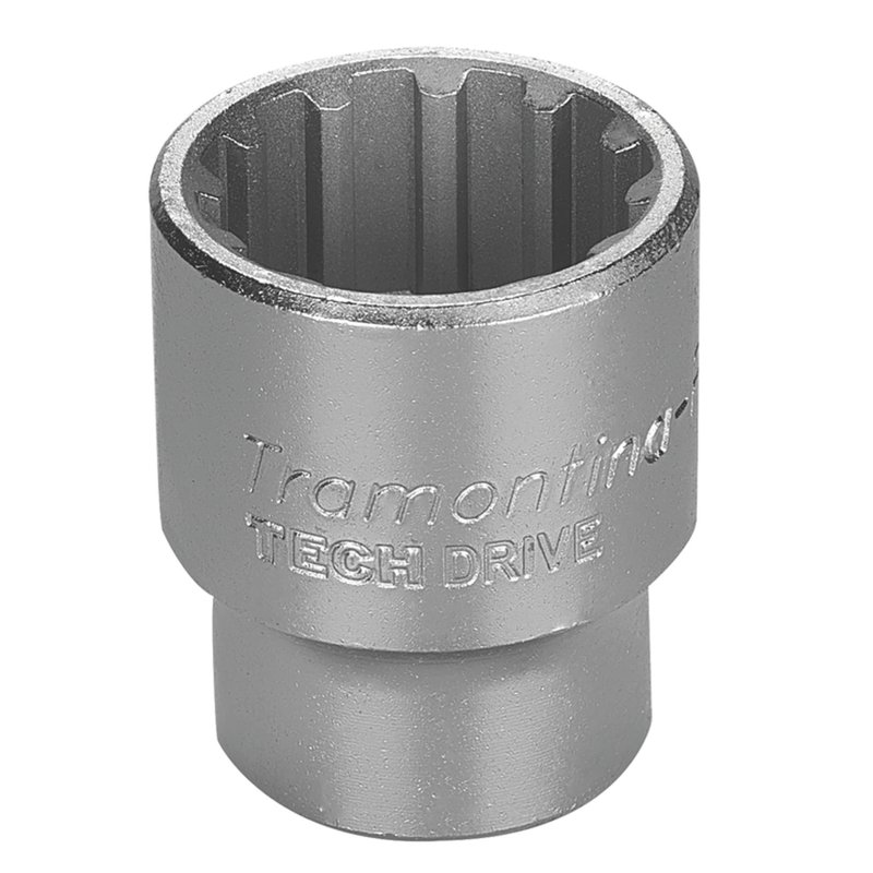 Soquete Techdrive em Aço Cromo Vanádio 32 mm - Encaixe 1/2" PRO