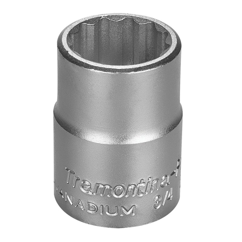 Soquete Estriado em Aço Cromo Vanádio 26 mm - Encaixe 3/4"