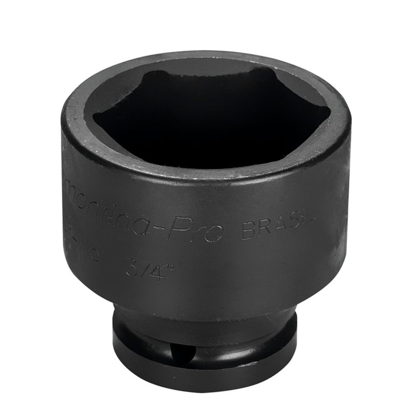 Soquete de impacto sextavado em aço cromo molibdênio 36 mm - Encaixe 3/4'