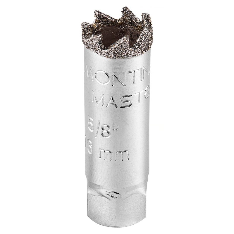 Serra Copo Diamantada 16 mm 5/8" com Dente de Metal Duro e Aço Especial Cromado