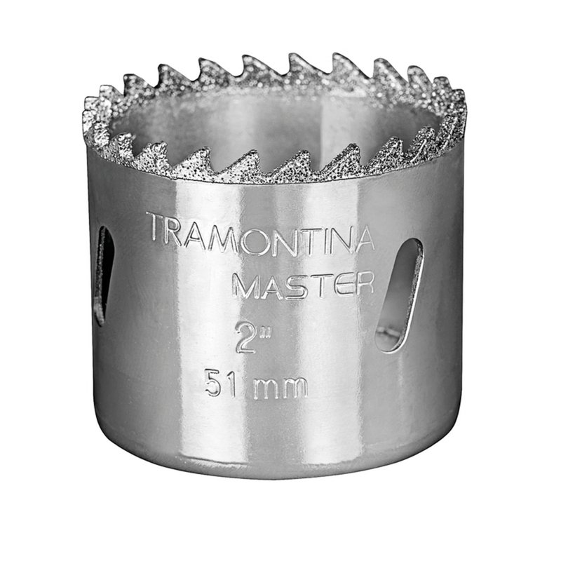 Serra Copo Diamantada 32 mm 1.1/4" com Dente de Metal Duro e Aço Especial Cromado