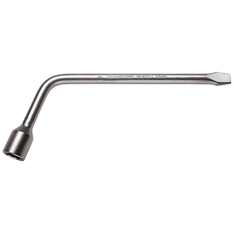 Chave de Roda Tipo L 24 mm com Corpo Forjado em Aço Especial Cromado