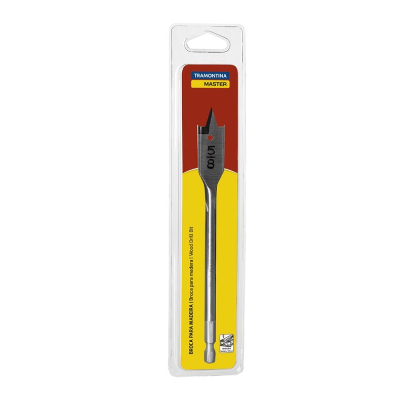 Broca para Madeira com Ponta Chata 1.1/2" 150 mm em Aço Especial